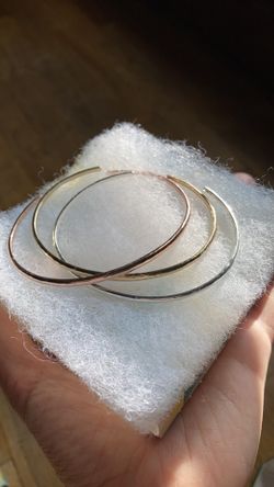 Stella & Dot Essential Hammered Cuff Set, Bracelet Set, Gift, Jewelry