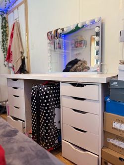 White vanity