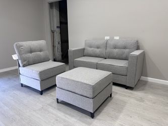 New 4pc Set Sofa And Ottoman 