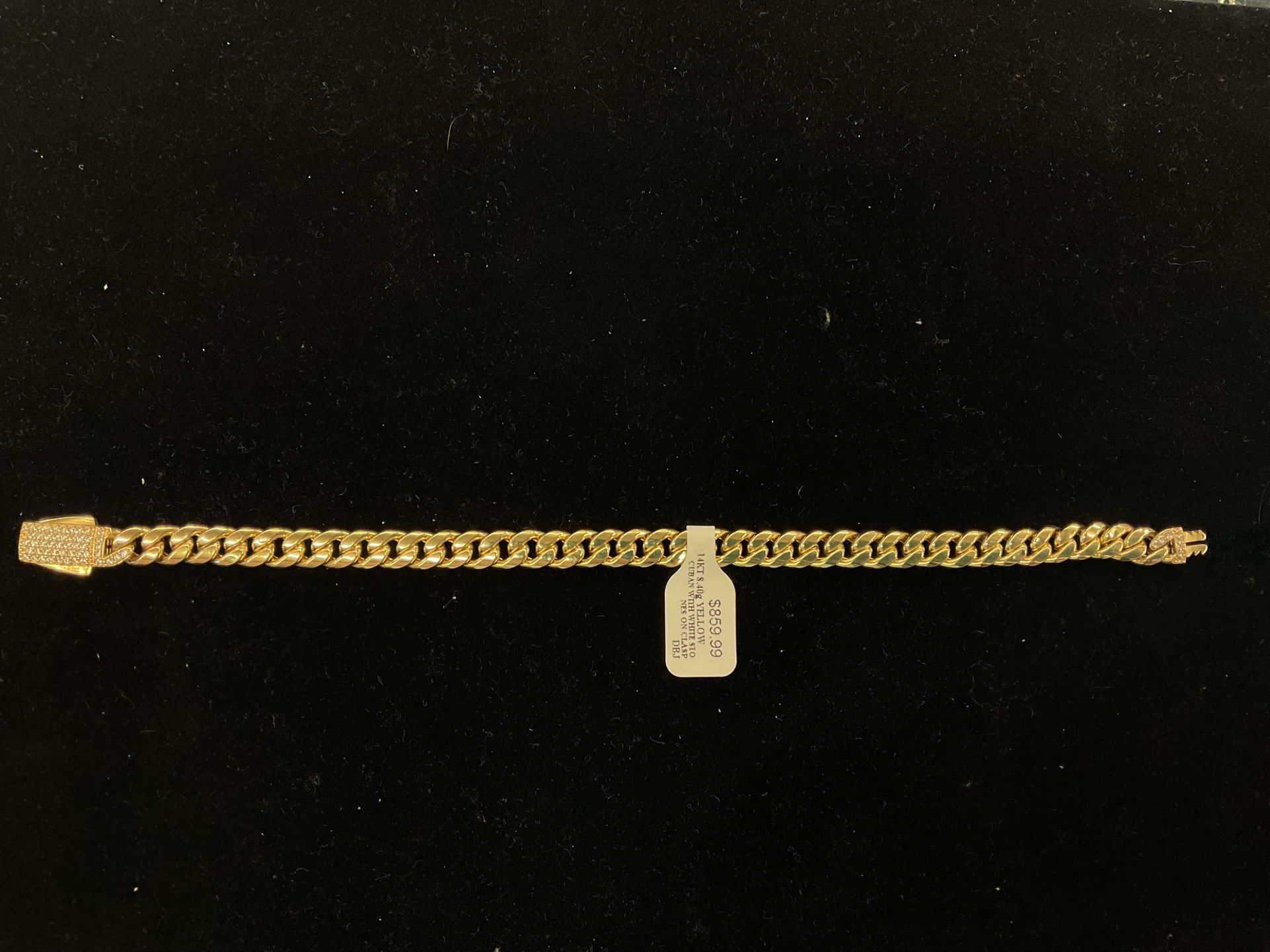 14KT Cuban Bracelet 39633-2