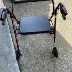 The Go-Lite Bariatric Rollator By Drive Medical  WALKER