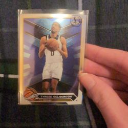 Tyrese Haliburton Topps Chrome Card