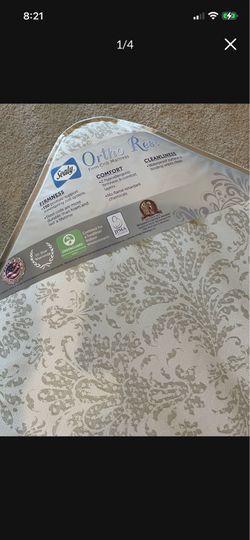 Sealy Baby 52 in Ortho Rest Crib and Toddler Mattress - White
