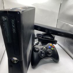 Microsoft Xbox 360 Slim 250GB console With Kinect Bundle Tested And Working!