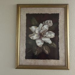 Flower Flamed Wall Decor