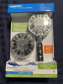 Oxygenics Hero Chrome 63-Spray Dual Shower Head 2-GPM 
