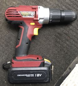 Harbor freight Chicago Electric drill Clutch Battery 18v