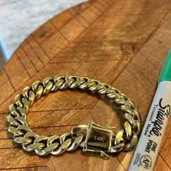 14k gold filled Cuban Link Bracelet