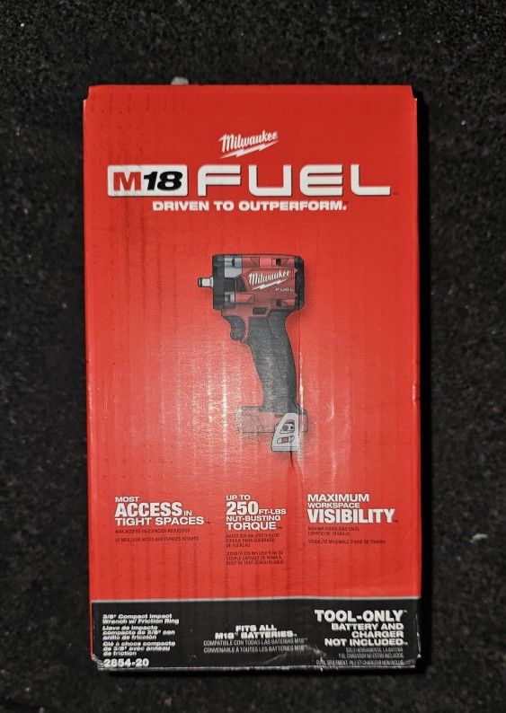 Milwaukee
M18 FUEL GEN-3 18V Lithium-Ion Brushless Cordless 3/8 in. Compact Impact Wrench with Friction Ring (Tool-Only)
