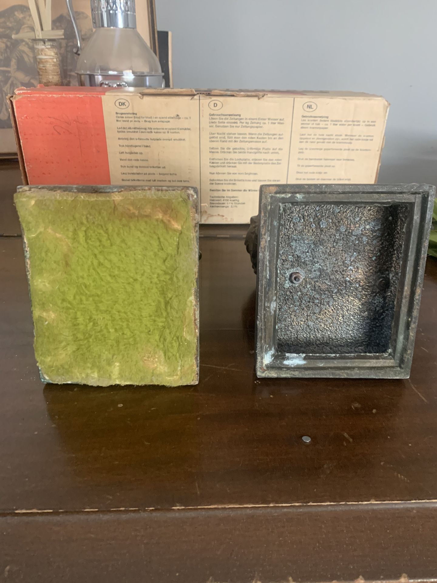 Vintage Metal Bronze/Copper/Brass Abraham Lincoln 3D President Bust Bookends