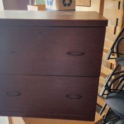 Wood File Cabinet 