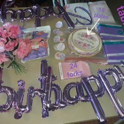 Rose Themed Birthday Party Supplies