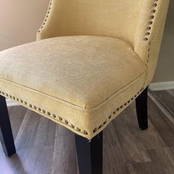 Light yellow Accent Chair Used For Staging $75.00