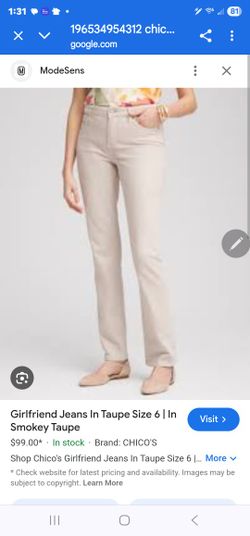 Chico's Tan Uniform Chino Pants NEW Size 6 Women's 