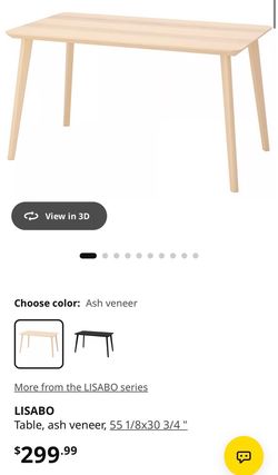 Solid dining table for 4