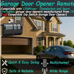 2 Replacement for Liftmaster Chamberlain Sears Craftsman 893MAX Garage Door Opener Remote 2 Pack