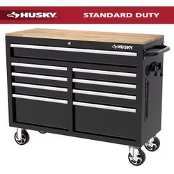 🔥 FOR SALE: Husky 46" 9‑Drawer Mobile Workbench – ALL TOOLS INCLUDED! 🔥