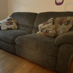 Reclining Couch and Pillows