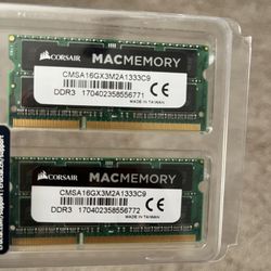 16GB Corsair Mac Memory DDR3 1333MHz (2x8GB) 