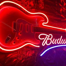 Budweiser Guitar Neon sign
