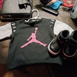 Jordan Sweatshirt And Matching Shoes