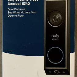 NEW Eufy Security Video Doorbell E340 - 2K Full HD Dual Cameras, Wired or Battery Powered