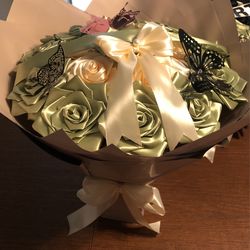 Ramos De Flores Eternas De Listón 🎀 