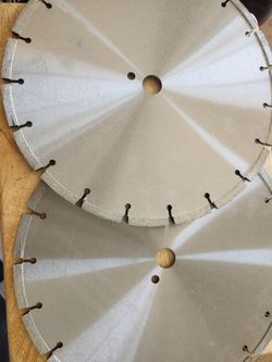 Fourteen inch by quarter inch wide diamond blade