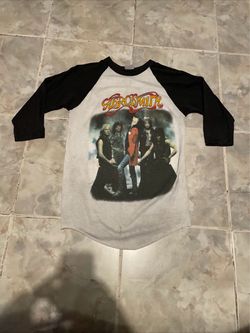 Vintage Aerosmith Permanent Vacation Tour 1987 Men’s M 3/4 Sleeve T-Shirt