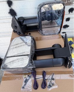 Towing Mirrors 1999 to 2002 Silverado Sierra Tahoe Yukon Suberban Power Heat Signal