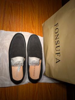 Fonsufa Black Suede Loafers