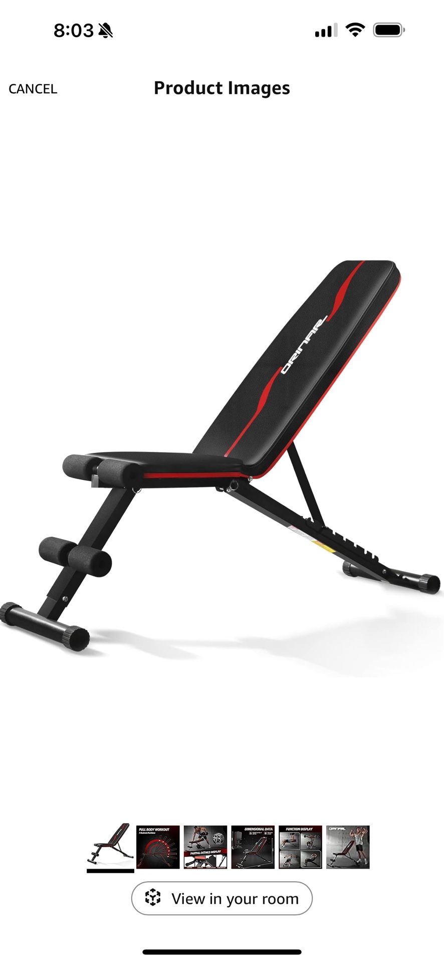Never Used Weight Bench Press, Strength Training Adjustable Workout Benches for Full Body, Gym Benches for Incline Decline Exercise