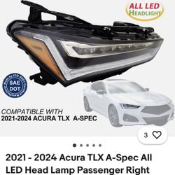 Acura Tlx Aspec Passenger Headlights