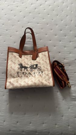 Coach Tote With Horse And Carriage Print And Carriage