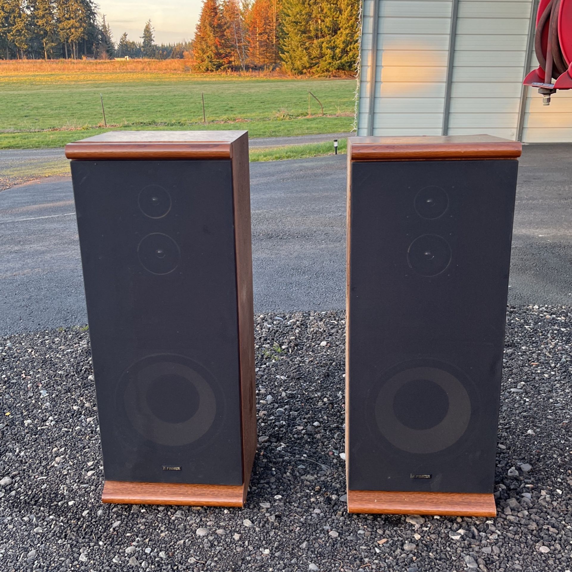 Fisher Speakers ,great  Barn Speakers