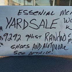 Sunday Only Yard Sale Lots Of Great Stuff 