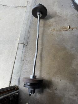 Curl Bar With 40 Lbs
