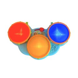 Bright Starts Baby Drum Toy Safari Beats Musical Lights Sounds Ages 3+ Months