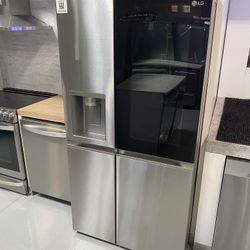 Stainless Steel 27 Cu. Ft. Side-by-Side InstaView Refrigerator 