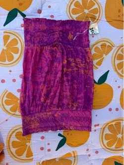 Brand New Mudd Strapless Smocked Top