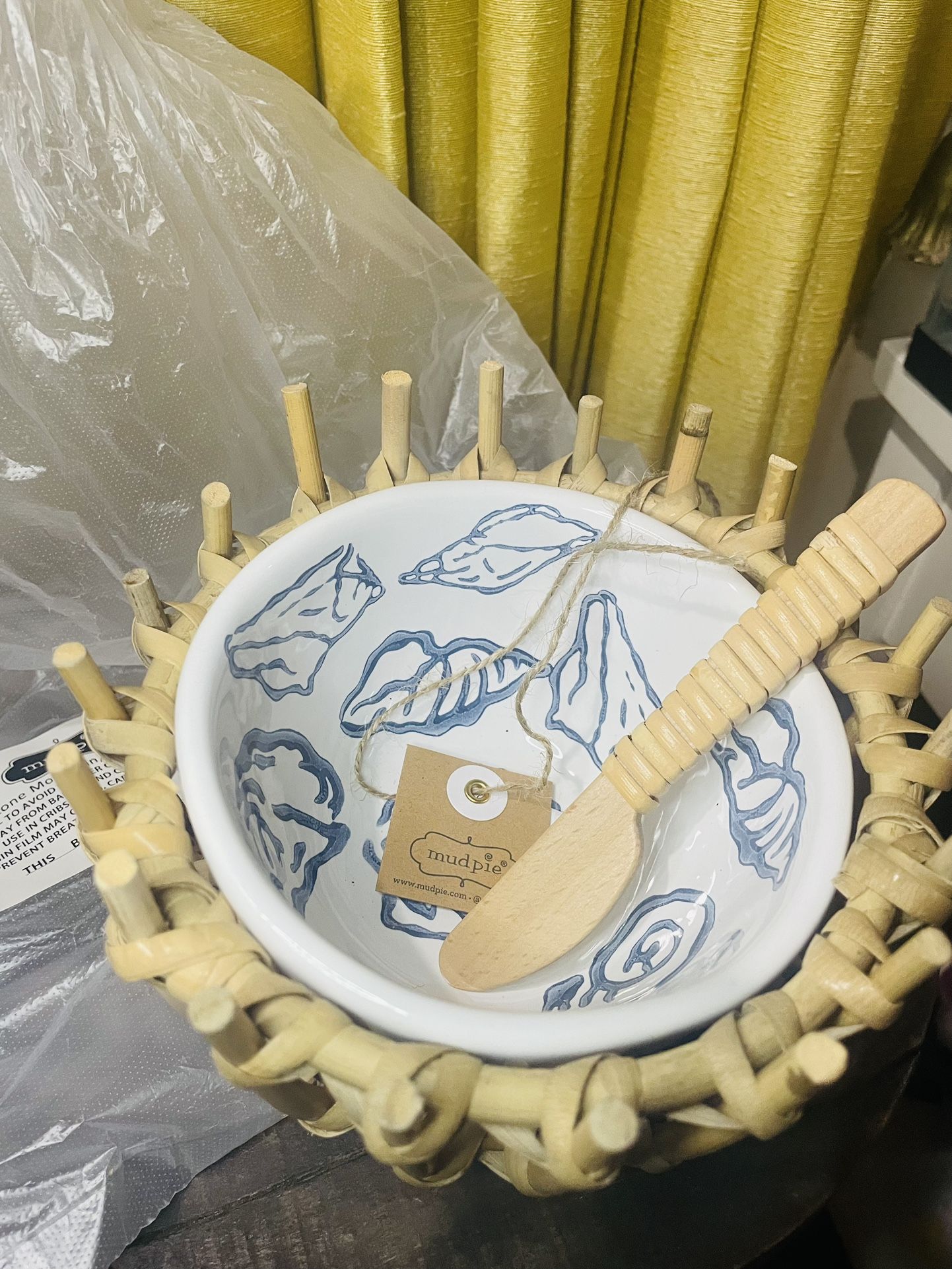 New Mudpie Three Piece Tidbit Set 