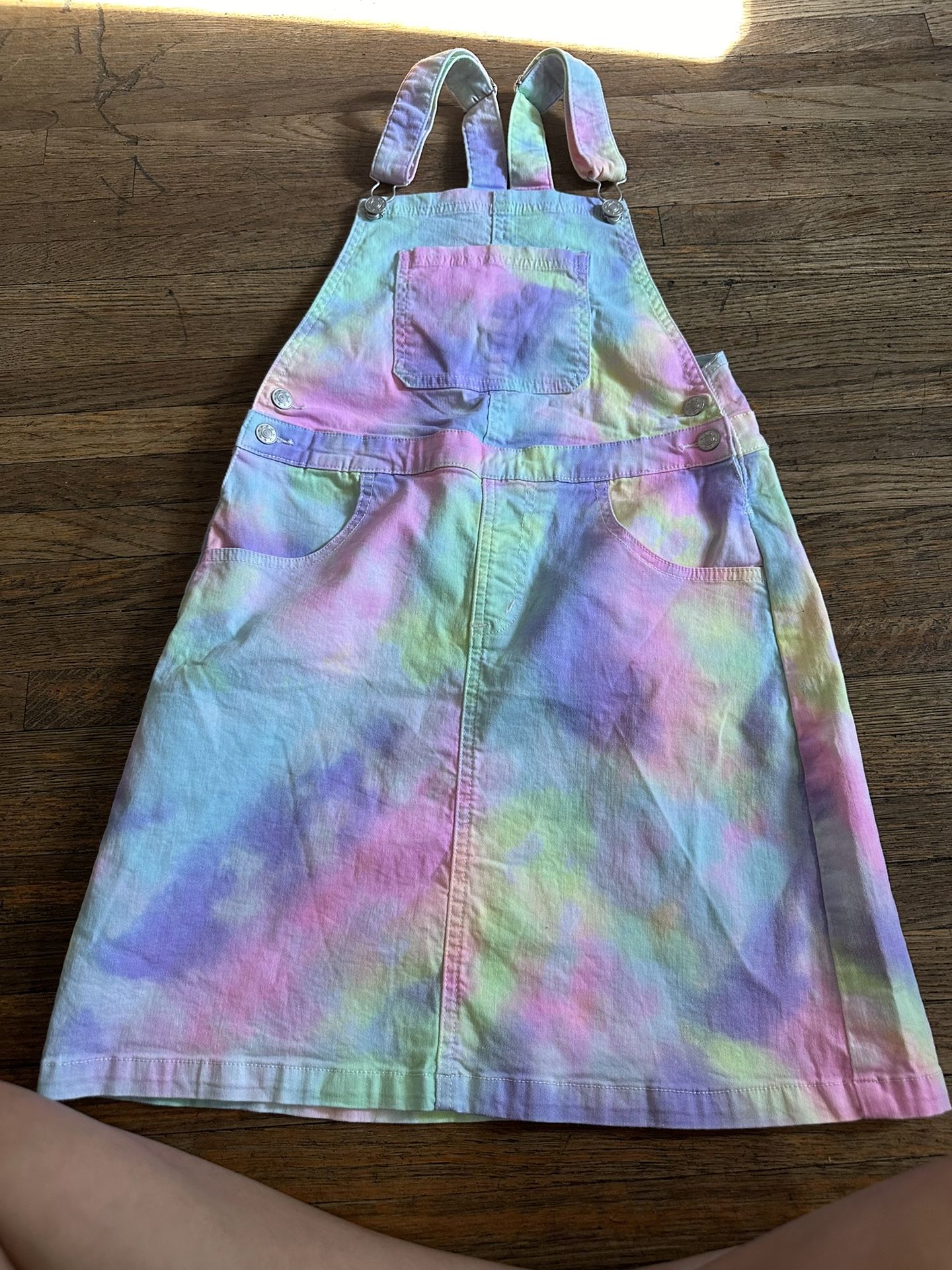 Fabkids rainbow overalls dress