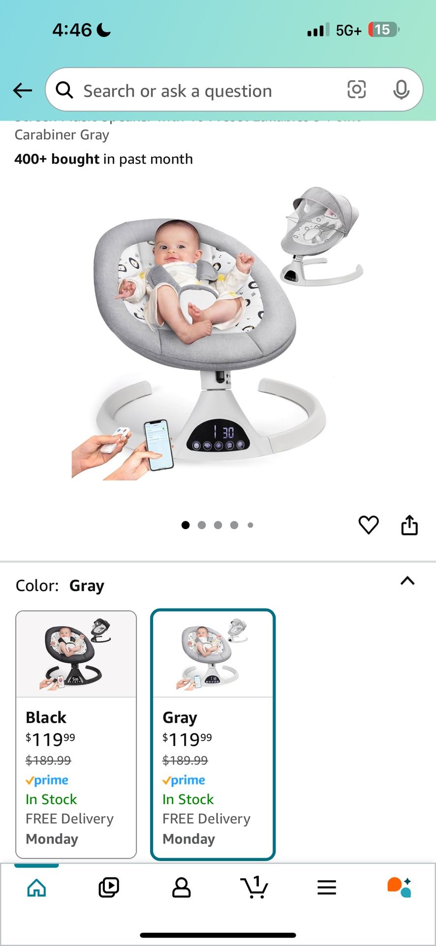 Electric Baby Swing