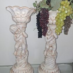 Pair Of Vintage Cherubs 