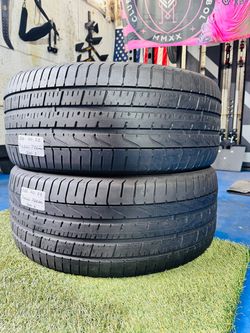 🇺🇸 2 USED TIRES 285/40ZR22 PIRELLI P-ZERO R01 MAX PERFORMANCE 285 40 22