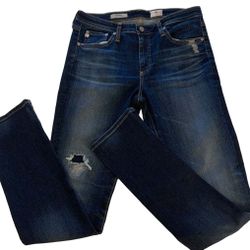 AG Adriano Goldschmied Harper Essential Straight Jeans Blue 30R