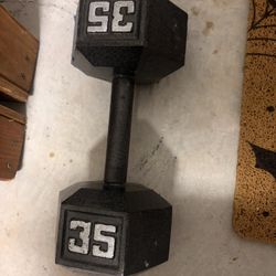 35 Lb Dumbbell