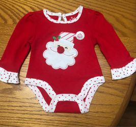 Infant girls Christmas Santa onesie in a size 3 months