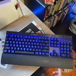 Corsair K63 Wired Mechanical Keyboard- Blue LED Cherry Mx Red