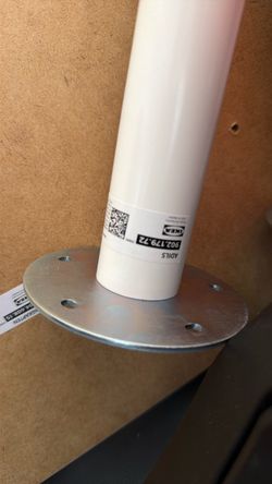 IKEA ADILS Table Leg White plus table top
